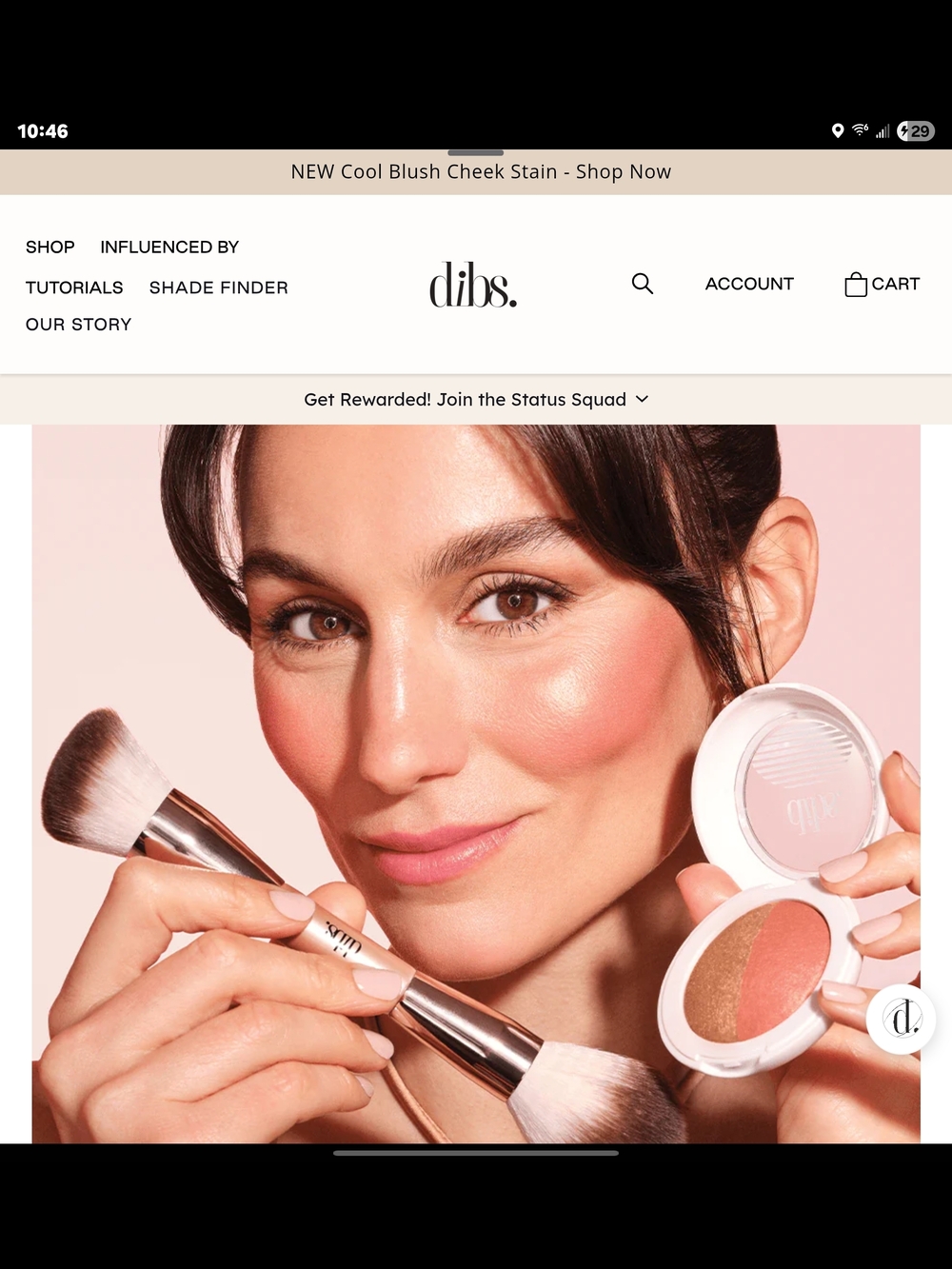 Dual-Blend Coral & Gold Blush Compact — Coral + Gold - Picture 9 of 9